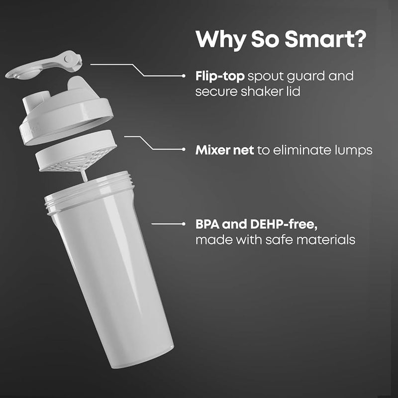 سمارت شيك 1 Smartshake DC Lite زجاجة شاكر بروتين للجيم 800 مل - خالية من BPA مانعة للتسرب لمسحوق البروتين دي سي كوميكس باتمان - Image 1