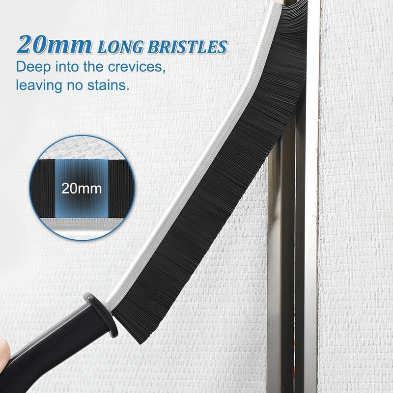 BBRAIMEN 3 pcs Gap Cleaning Brush, Hard Bristle Crevice Cleaning Brush Tool for Household Use, Multifunctional Dead Corner Cleaning Brush for Tiles, Bathroom, Kitchen, Toilet, Window - Image 5