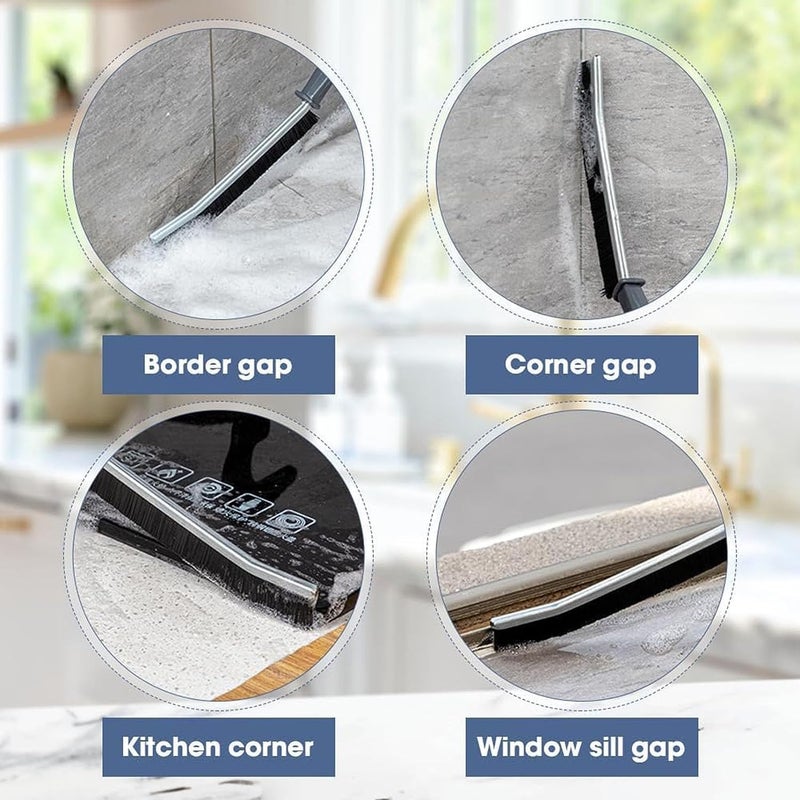 BBRAIMEN 3 pcs Gap Cleaning Brush, Hard Bristle Crevice Cleaning Brush Tool for Household Use, Multifunctional Dead Corner Cleaning Brush for Tiles, Bathroom, Kitchen, Toilet, Window - Image 3