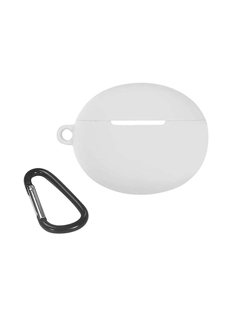 Silicone Case Cover for Huawei FreeBuds 4 with Carabiner and Charging Port Accessibility anti shock, full protection - Image 2