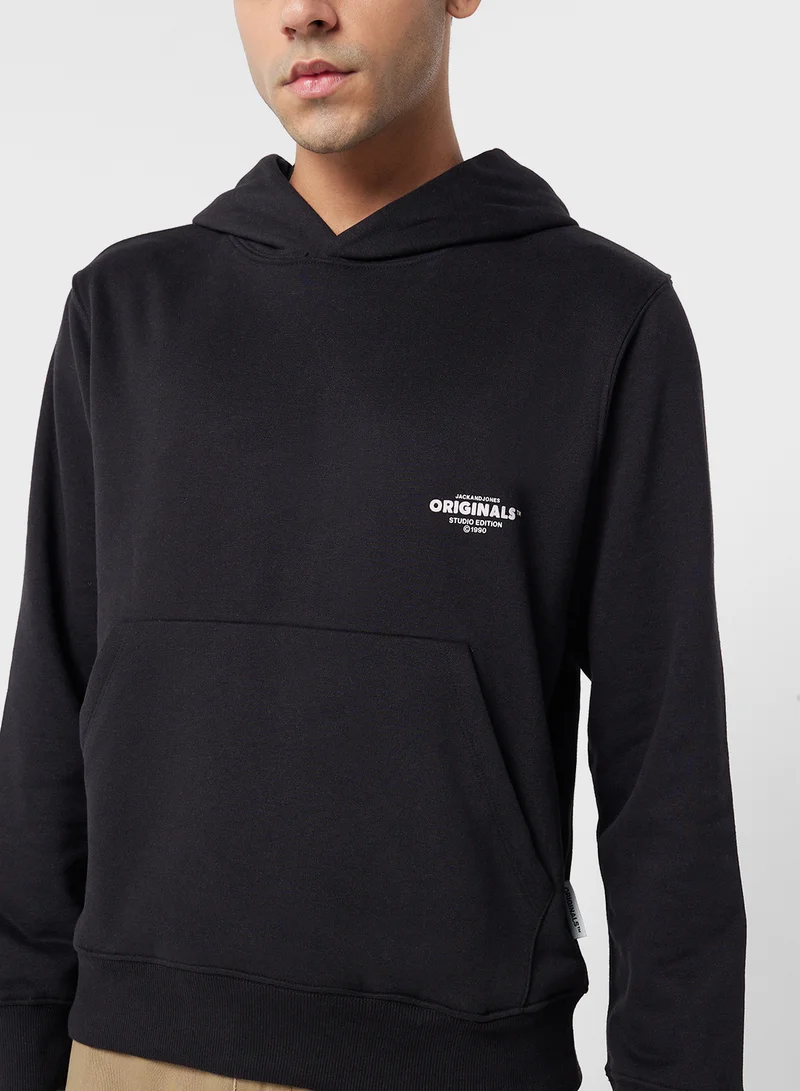 جاك اند جونز Logo Hoodie