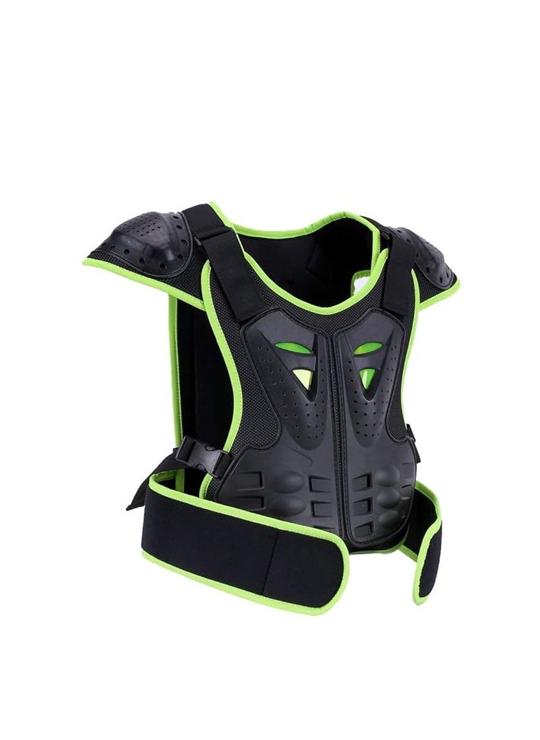 Rhino Kid protection armor vest for motorcycles Phosphoric with Armsscooter and bicycle 