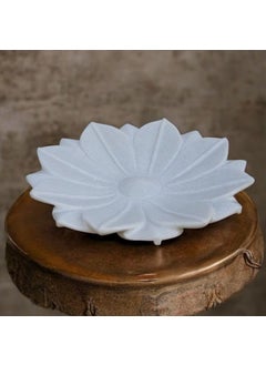 R&M RM 12 inch Unpolished Marble Bowl for Home Decoration Diwali Festival Urli | Marble Flower Bowl | Marble Floating Candle Bowl | Marble Center Table Bowl  - Image 2