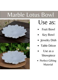 R&M RM 12 inch Unpolished Marble Bowl for Home Decoration Diwali Festival Urli | Marble Flower Bowl | Marble Floating Candle Bowl | Marble Center Table Bowl  - Image 4