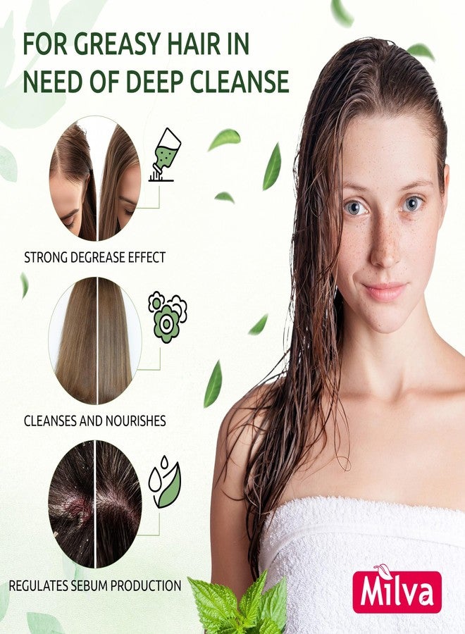 Milva Nettle Shampoo - Helps Regulate Sebum Production, Reduce Dandruff & Ease Scalp Irritation - For Strong, Healthy Hair- 200ml - Image 3