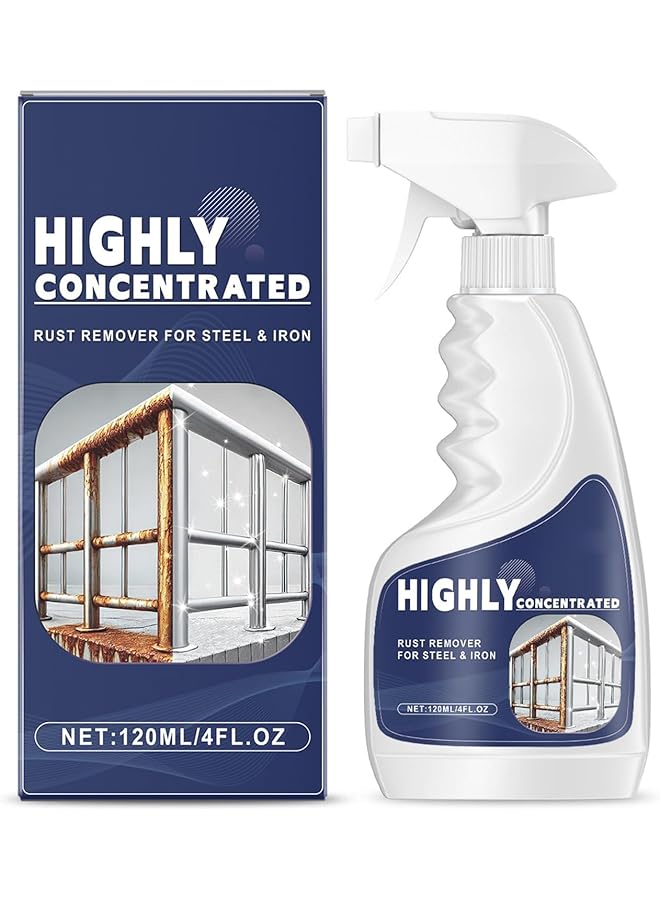 KASTWAVE Rust Remover Spray, 120Ml Multipurpose Dissolver Without Damaging Craft, Heavy Duty Rust Remover For Metal Surfaces, Metal Cleaner For Home Care, Auto Maintenance - Image 1