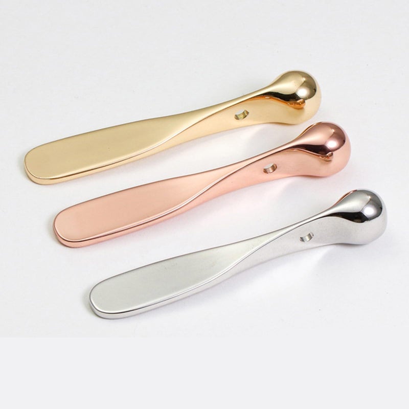 LINYUEARUI 4pcs Metal Eye Cream Massage Stick Tool for Face Cream Applicator,Makeup spatula, eye cream applicator, eye massage tool, eye cream applicator, eye massage tool. - Image 5
