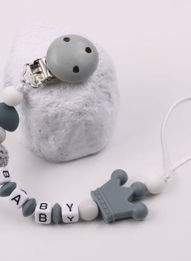 Beads Chain Rope Anti-Drop Silicone Pacifier Clip Teether Nipple Holder - Image 5