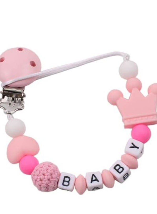 Beads Chain Rope Anti-Drop Silicone Pacifier Clip Teether Nipple Holder - Image 2