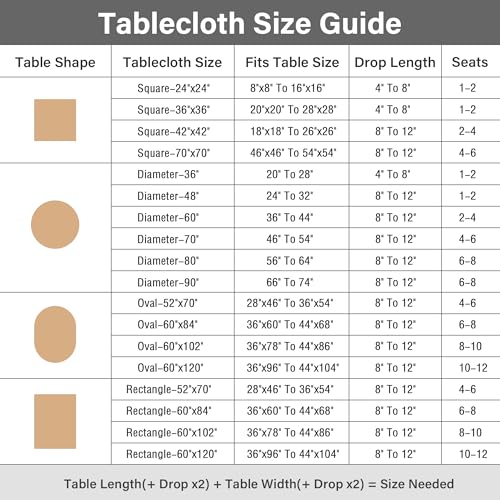 NEWISHER Rustic Farmhouse Embroidered Square Tablecloth Jacquard Striped Table Cloth Linen Texture Washable Dining Table Cover Kitchen Dining Home Decoration Black 36x36 inch - Image 4