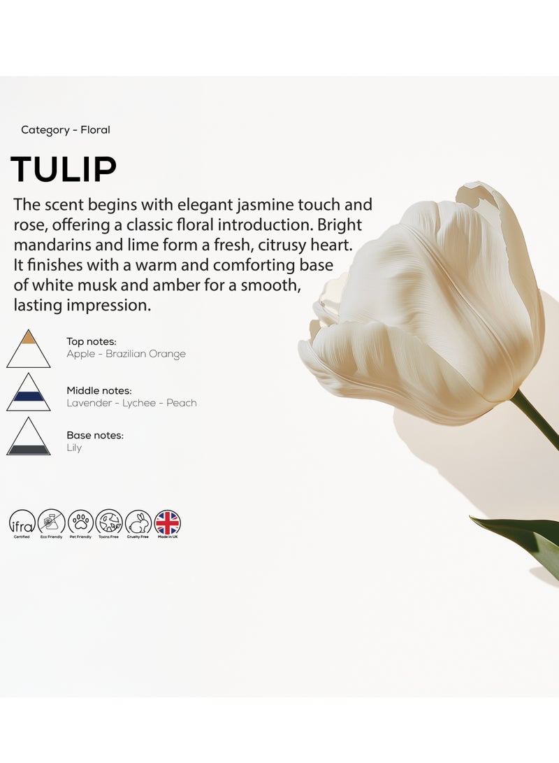 Dr Scent Breeze of Joy Diffuser Aroma Oil – TULIP | Luxurious Fragrance with Apple and Brazilian Orange Base, Lavender, Lychee and Peach Middle, Lily, Jasmine, and Magnolia as Bottom Notes (500ml) - Image 2