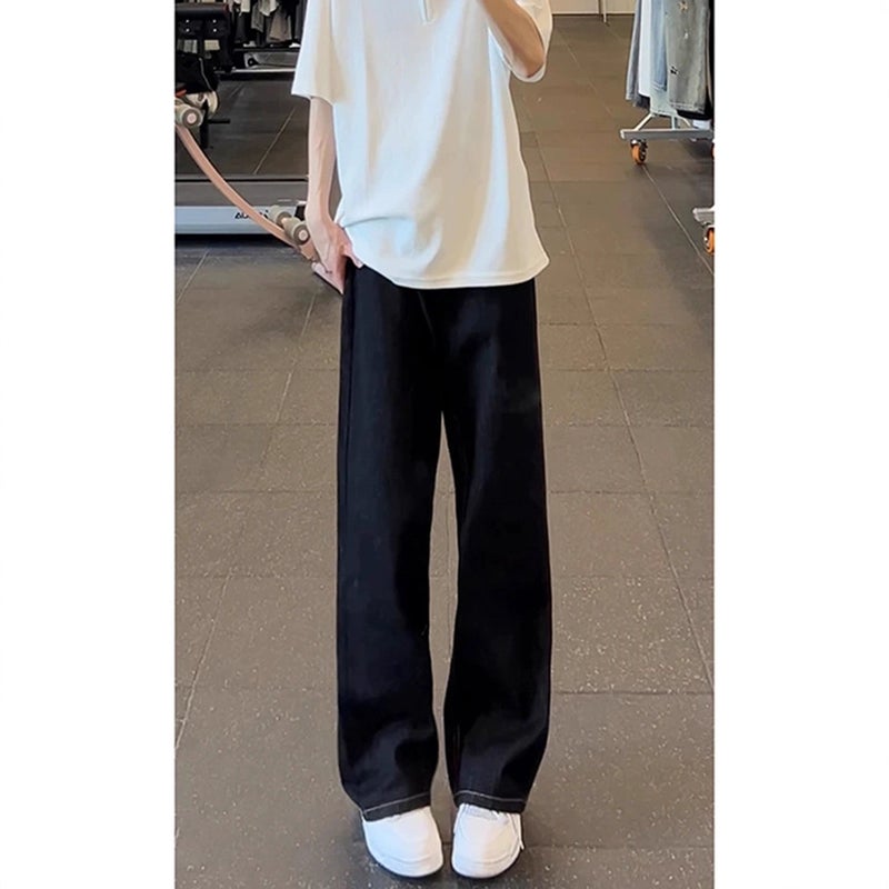 Unisex Classic Denim Jeans Loose Fit Daily Outdoor Wear - Image 3