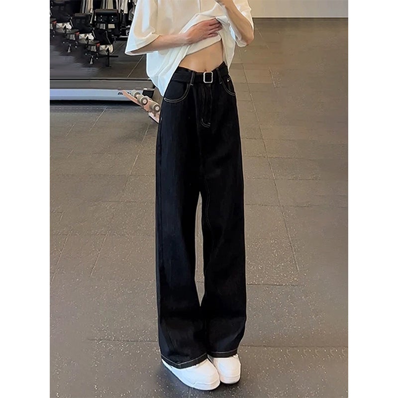 Unisex Classic Denim Jeans Loose Fit Daily Outdoor Wear - Image 1