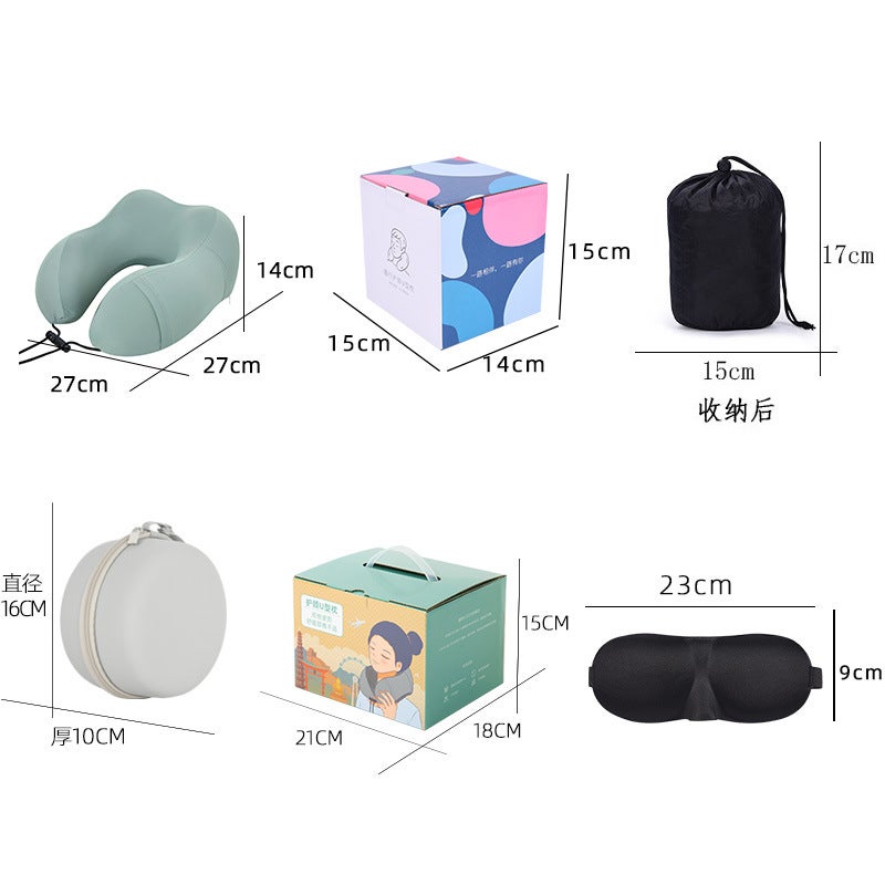 U-Shaped Pillow Travel Neck Pillow Memory Foam U-Shaped Pillow Summer Breathable Aircraft Pillow Neck Pillow Nap Pillow Headrest - Image 3