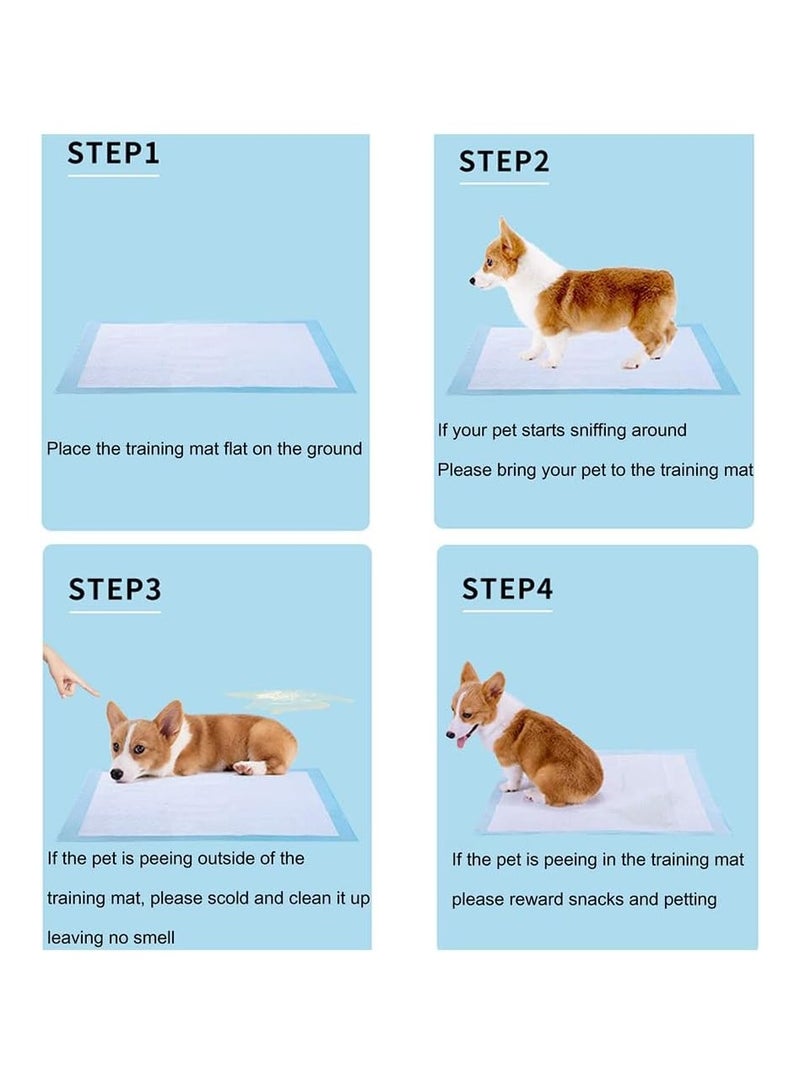 NNC PETS Pet toilet training pads, 5-Layer Leak-Proof Pee Pads for Small breeds, Tear-resistant and Odor controlled, 100Pcs Highly absorbent disposable Pee Pads for Indoor use, Comfortable pad, 45 cm (Blue) - Image 5