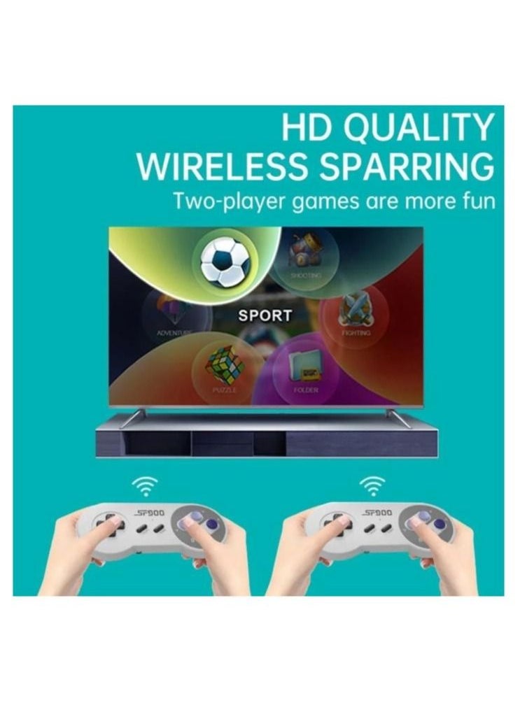 Generic - 4K HD video game console, dual 2.4G wireless controllers, plug-and-play video game stick, built-in 1500 games, retro handheld game console - Image 1