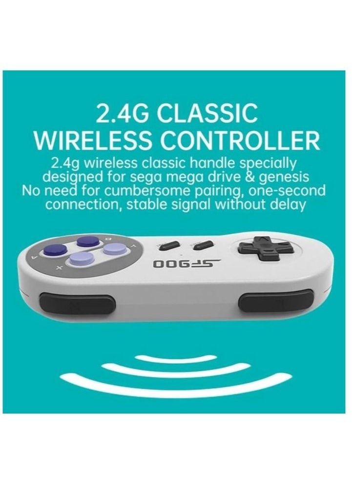Generic - 4K HD video game console, dual 2.4G wireless controllers, plug-and-play video game stick, built-in 1500 games, retro handheld game console - Image 1