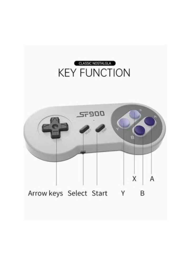 Generic - 4K HD video game console, dual 2.4G wireless controllers, plug-and-play video game stick, built-in 1500 games, retro handheld game console - Image 1