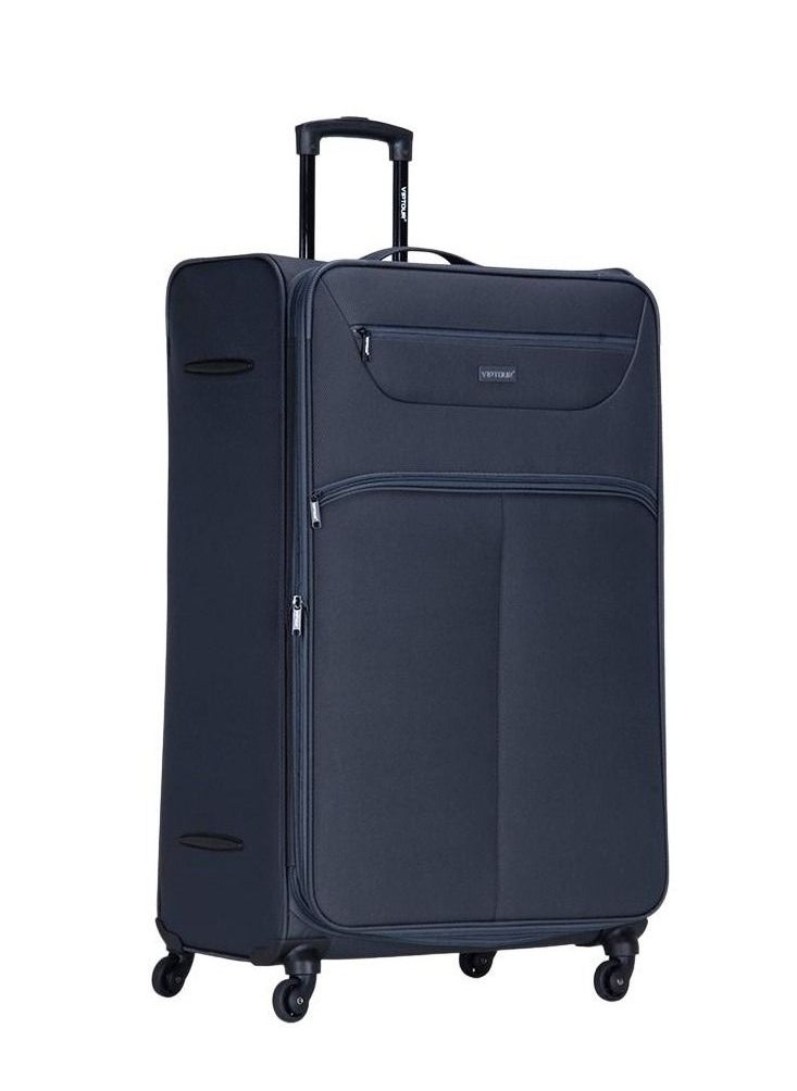 VIPTOUR - Set of 4 Light Weight Polyester Jacqard Trolley Luggage With Number Lock 20,24,28,32 Inches - Image 1