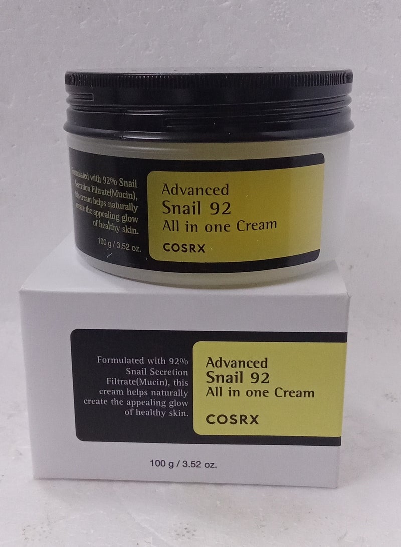 Snail Cream 92 Advanced Nourishes the Skin 100g