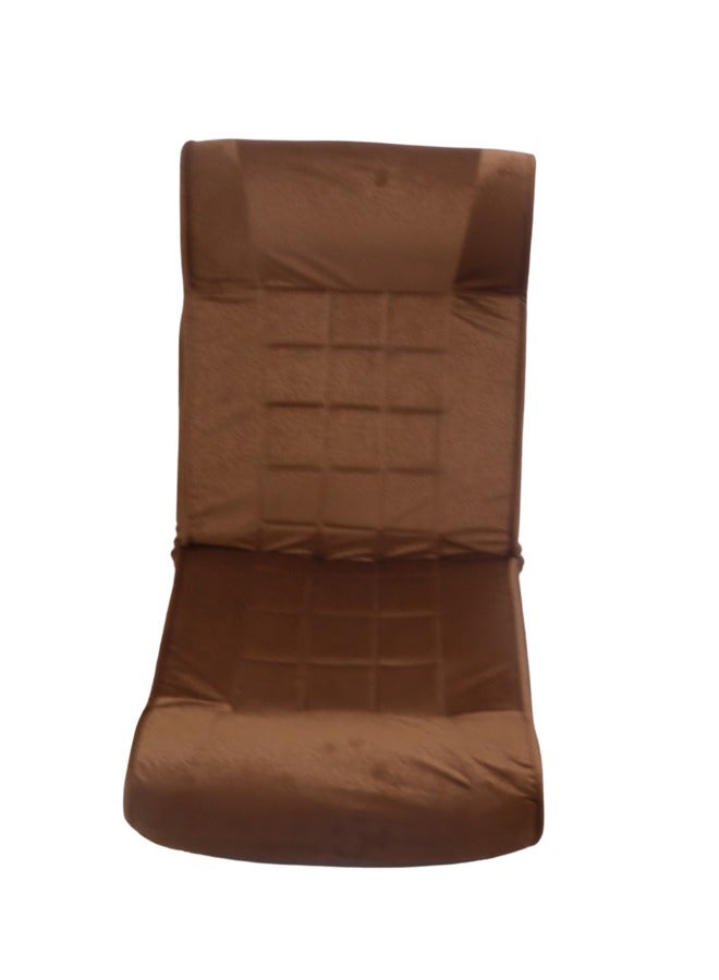 SMART HOME Folding Floor Chair with Fully Adjustable Backrest, Soft Velvet Upholstered Chair with Comfortable Inner Padding Suitable for Travel, Picnics, Camping and Outdoor Enjoyment - Image 4