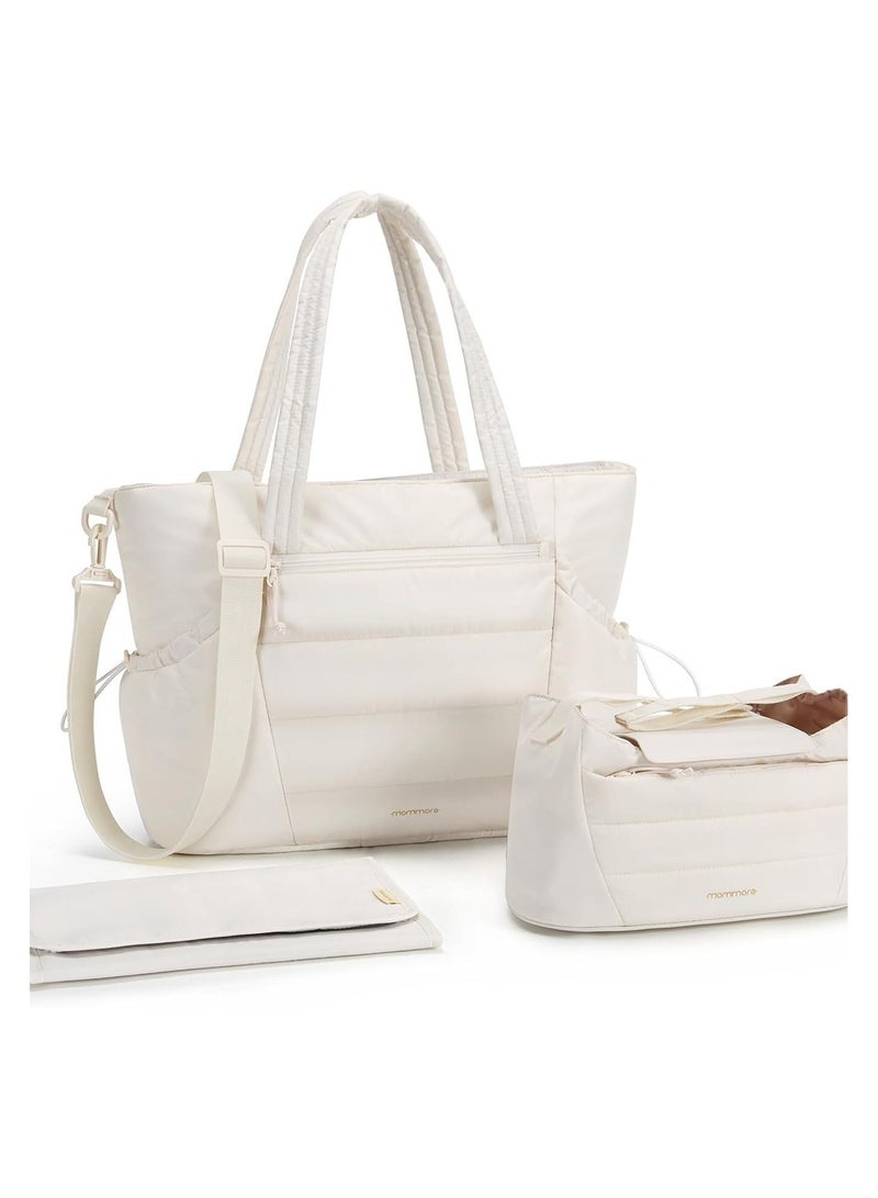 general A must-have for mums and babies on the go! Large capacity lightweight nappy tote / backpack with multiple compartments + portable design.  - Image 1
