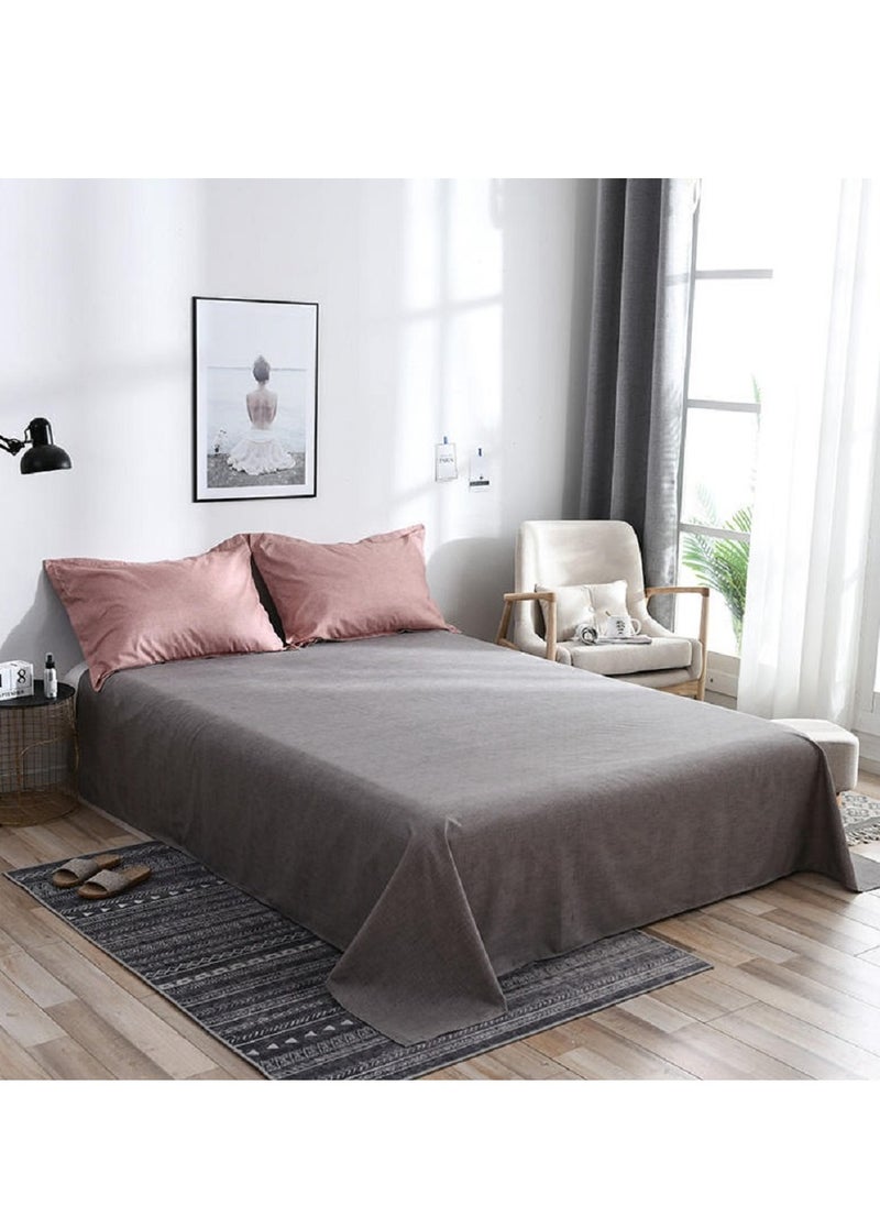 Sharpdo 4-Piece Bedding Set Sheet set Comforter Set Luxurious Cotton and Soft Microfiber with 1 Duvet/Quilt Cover And 1 Flat sheet And 2 Pillowcases Queen 2.0m bed (200*230cm)  - Image 3