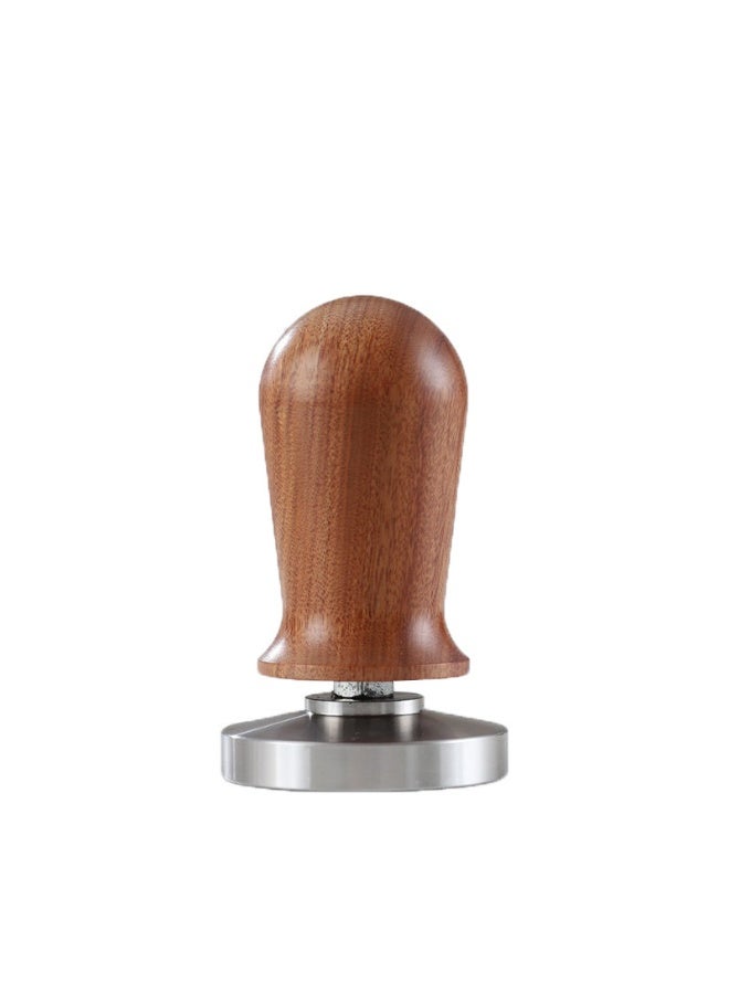 58mm Spring Tamper Red Wood Handle
