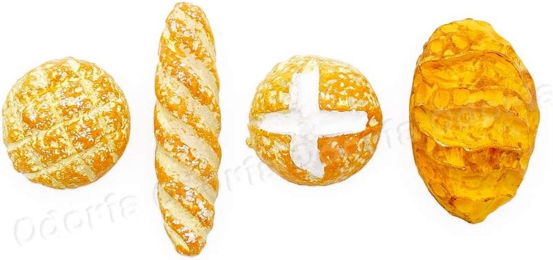 أودوريا 1/12 خبز مصغر 4 قطع إكسسوارات ديكور بيت الدمى - Image 2