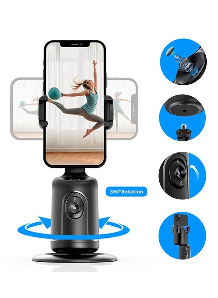 OQUERA Gimbal-Enhanced Auto Face Tracking Tripod: 360° Rotation, Gesture Control, No App Needed. Phone Holder with Gimbal for Face and Body Camera Mount, Perfect for TikTok, Live Streaming, Selfies. - Image 1