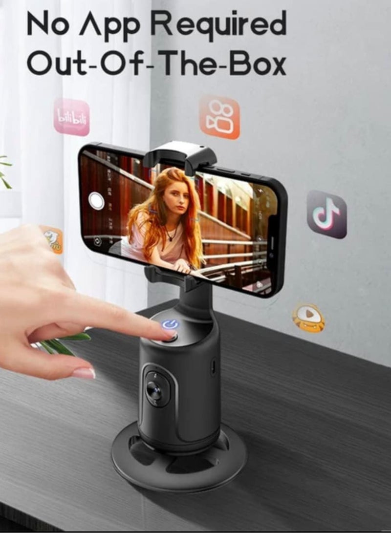 OQUERA Gimbal-Enhanced Auto Face Tracking Tripod: 360° Rotation, Gesture Control, No App Needed. Phone Holder with Gimbal for Face and Body Camera Mount, Perfect for TikTok, Live Streaming, Selfies. - Image 3