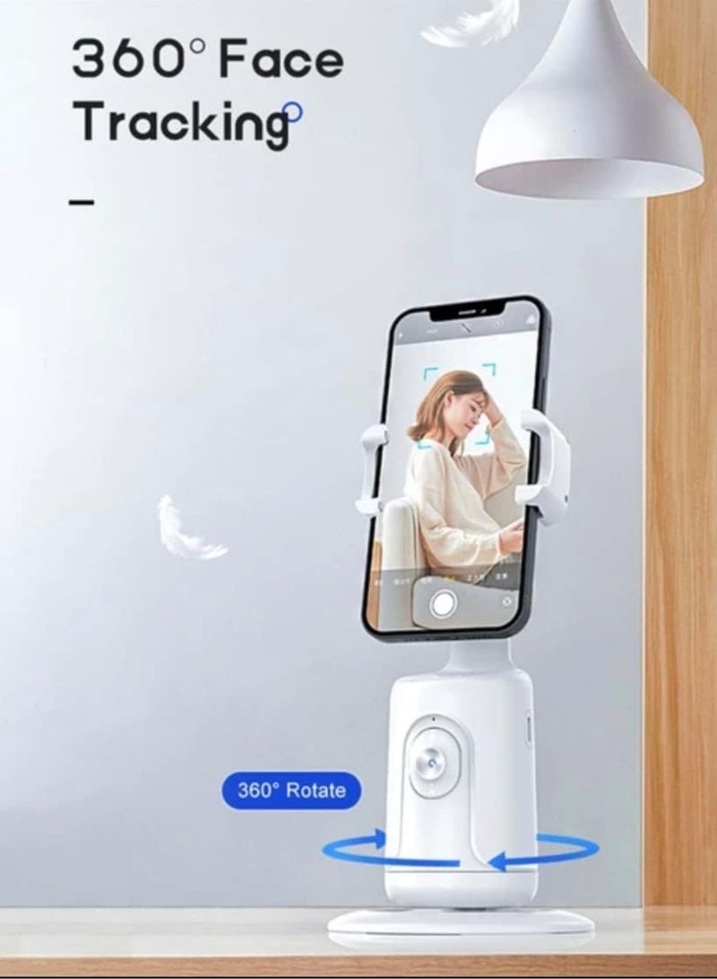 OQUERA Gimbal-Enhanced Auto Face Tracking Tripod: 360° Rotation, Gesture Control, No App Needed. Phone Holder with Gimbal for Face and Body Camera Mount, Perfect for TikTok, Live Streaming, Selfies. - Image 4