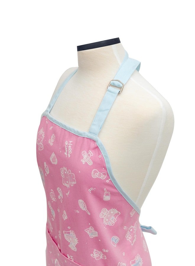 Handstand Kitchen Hello Kitty Commemorative 50th Anniversary Print 28" Adult Apron and Oven Mitt Set - Image 5