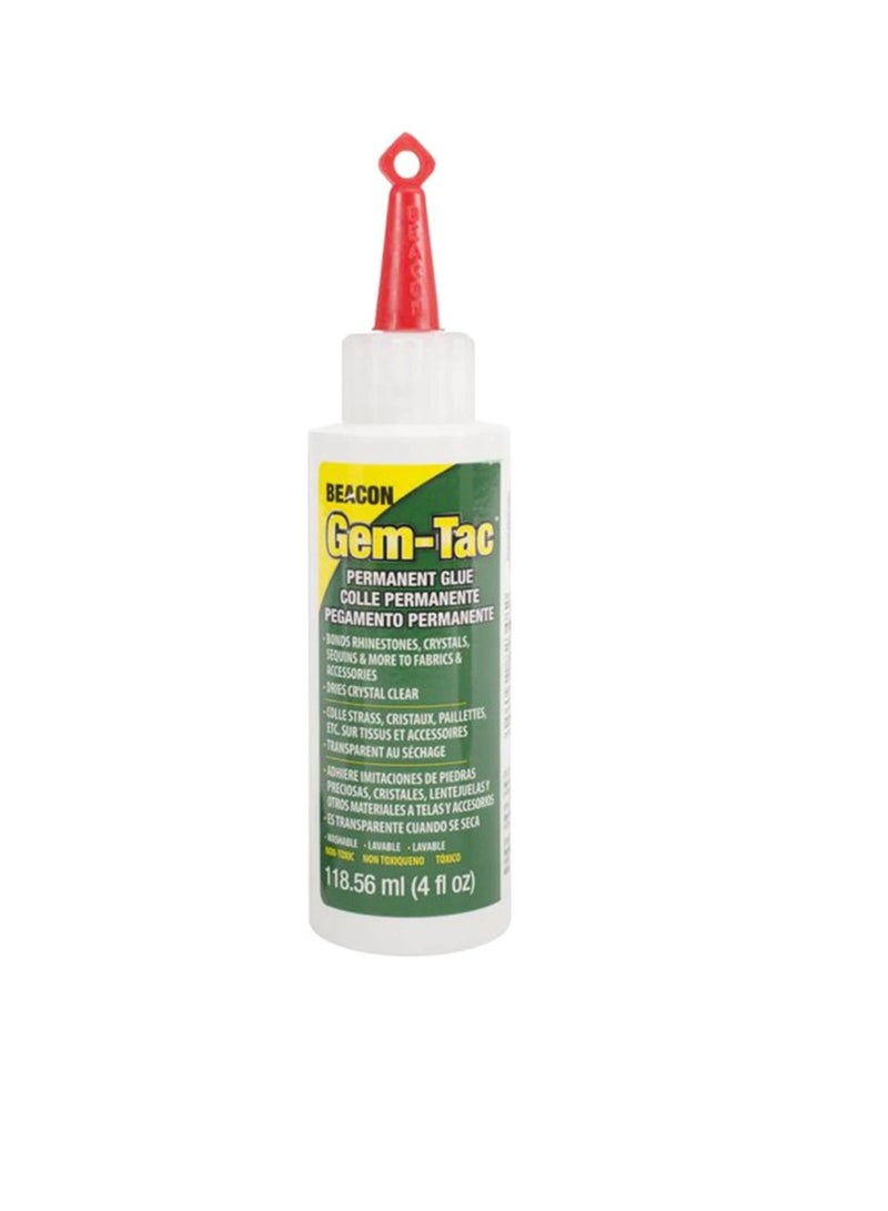 Beacon Gem-Tac Permanent Adhesive 4oz - Image 1