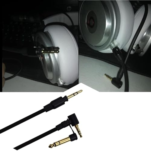 Sqrmekoko Replacement Aux Auxiliary Pro Detox Edition Cable Wire Cord for Beats Studio Headphones by Dr Dre Solo Studio Solo hd Headphones - Image 3