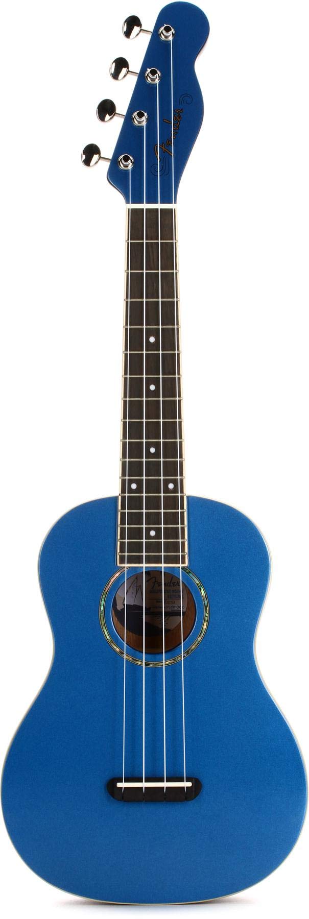 Fender Zuma Concert Uke Walnut Fingerboard Lake Placid Blue 971630002