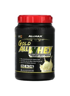 Allmax ALLMAX, GOLD ALLWHEY®, Premium Whey Protein, French Vanilla, 2 lbs (907 g)  - Image 1