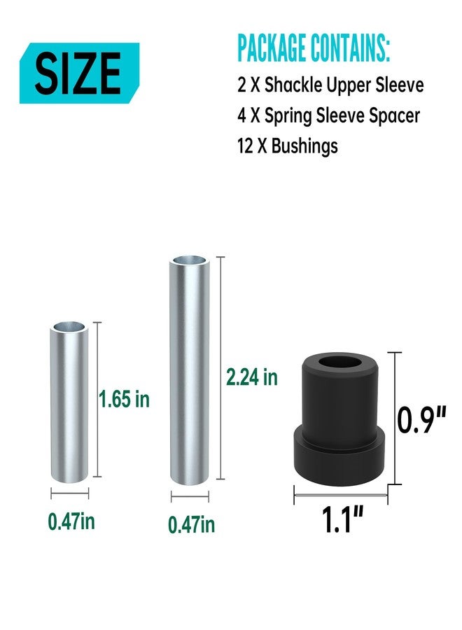 10 ال 0 ال طقم زنبرك خلفي وجلبة وصلة خلفية 10L0L لعربة الجولف Club Car Precedent موديل 2004 وما بعدها، رقم القطعة الأصلية: 102506401 102506601 102506301 - Image 4