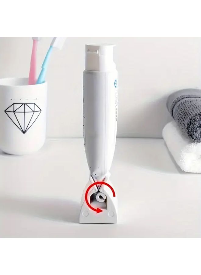 Red White Toothpaste Dispenser Tube Squeezer for Home Travel Efficient Hygiene - Image 4