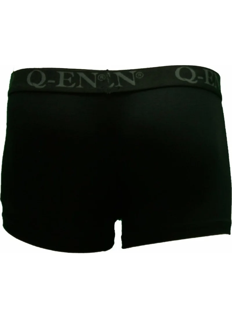 Q En Bamboo Men's Boxer Briefs 500 Black