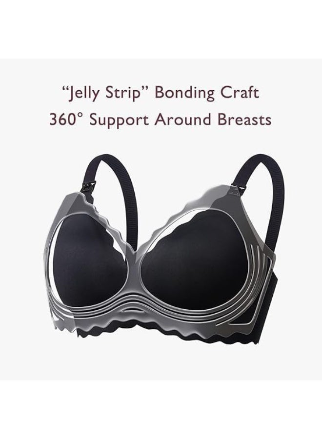 Momcozy Maternity & Nursing Bra - YN46 - Black - S  - Image 2