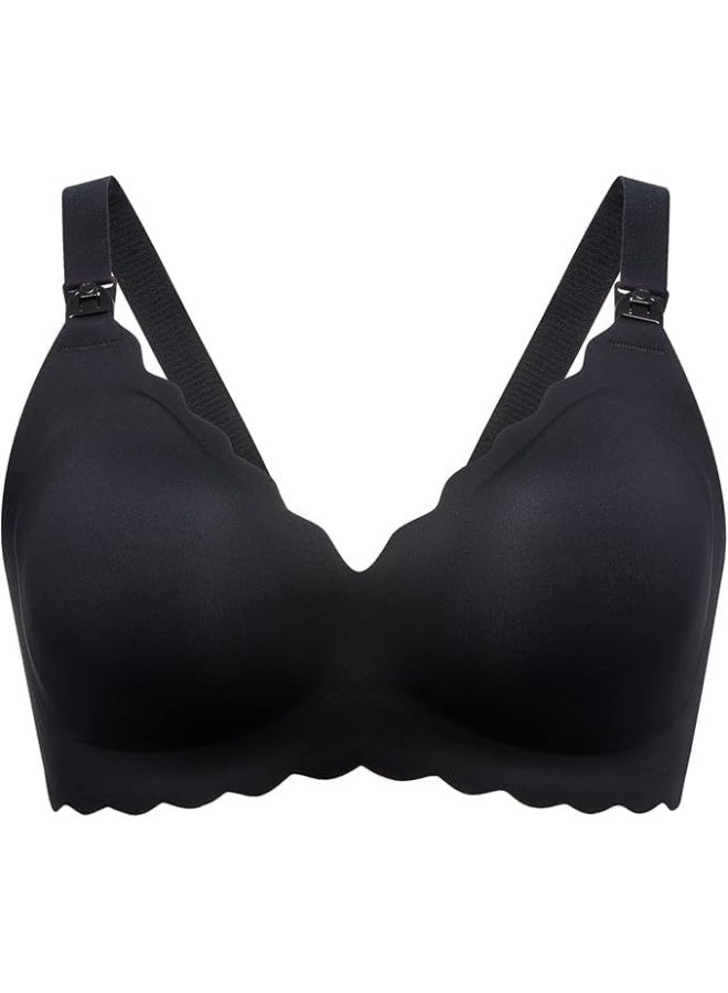 Momcozy Maternity & Nursing Bra - YN46 - Black - S  - Image 1