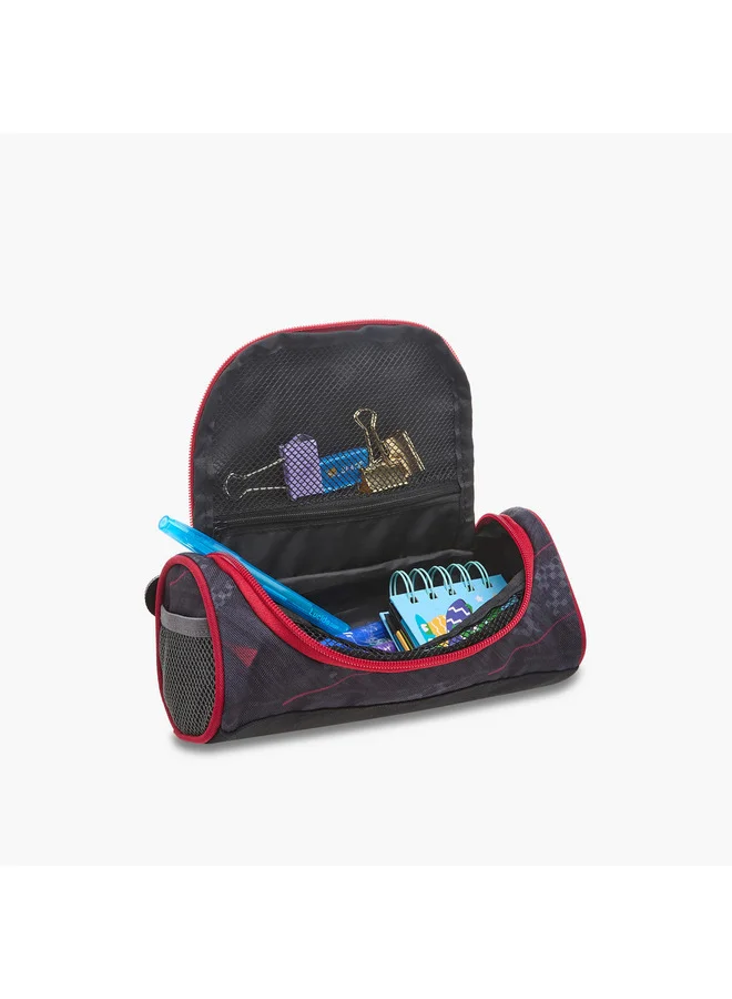 LBL by Shoexpress  Boys Graphic Print Pencil Pouch with Zip Closure  | Best Price UAE