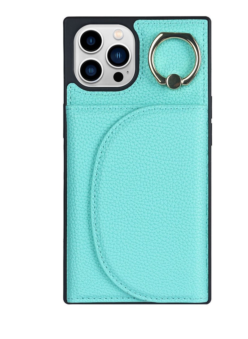 Suteni Ring Buckle Back Cover Magnetic Leather Phone Case for iPhone  - Image 1