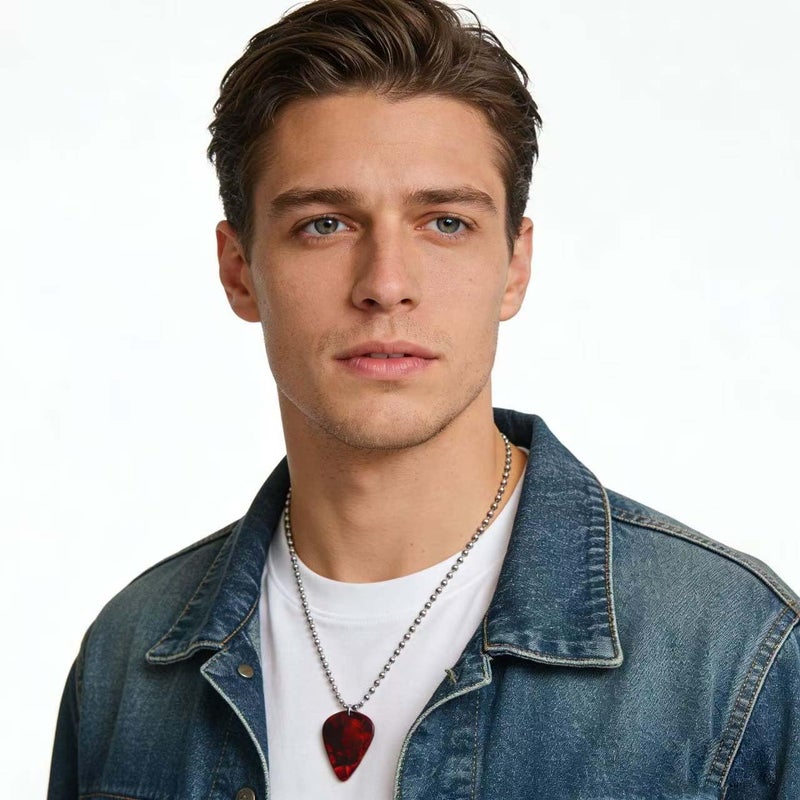 Teemotutu Eddie Necklace Strange Horror Thing Guitar Pick Pendant Necklace Holiday Gift Halloween Costume Cospaly Jewelry - Image 5
