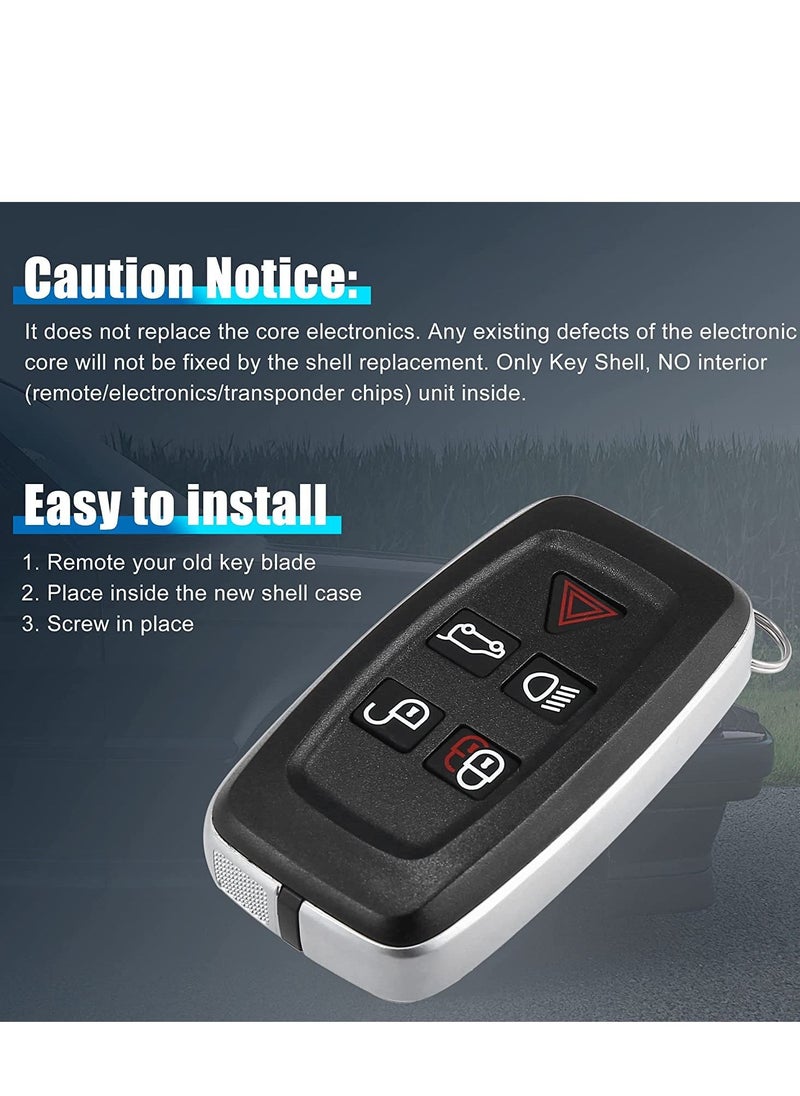 althiqahkey - 5 Buttons Remote Key Shell FOB Key Housing Case Cover,for LAND ROVER RANGE ROVER SPORT LR4 Vogue 2010-2013 - Image 1