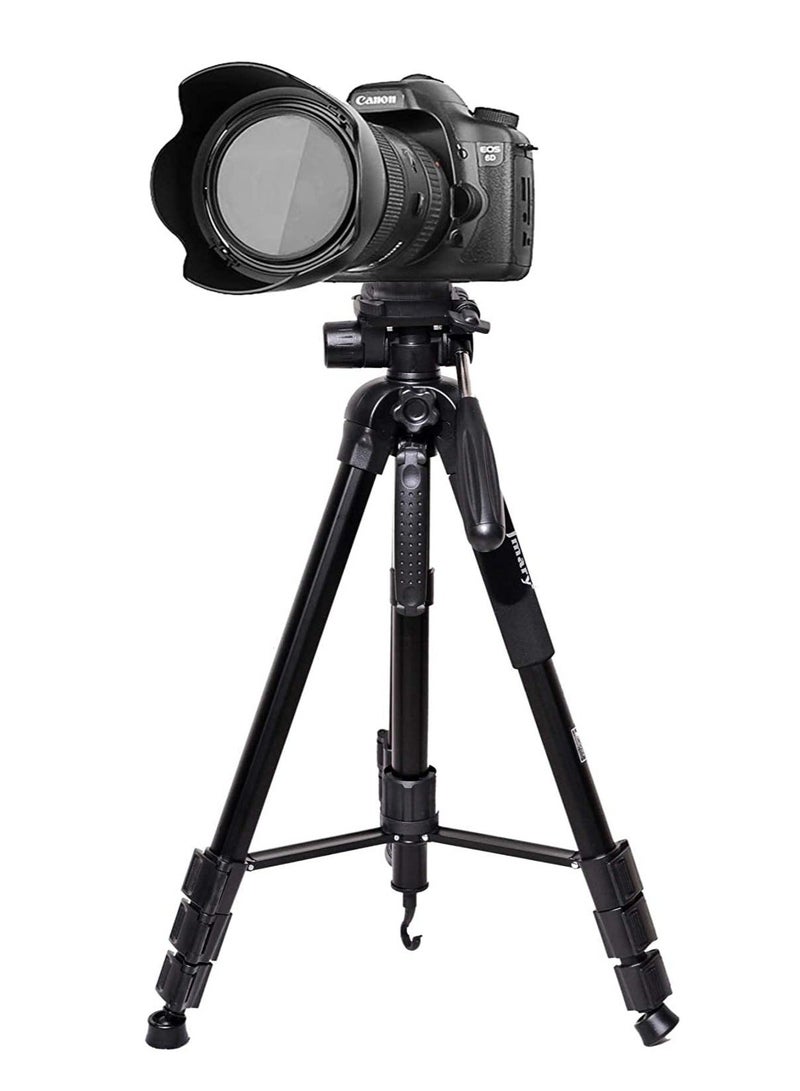 Jmary Professional Aluminium Tripod for All DSLR Cameras And Mobile Phones (Black) - Image 2