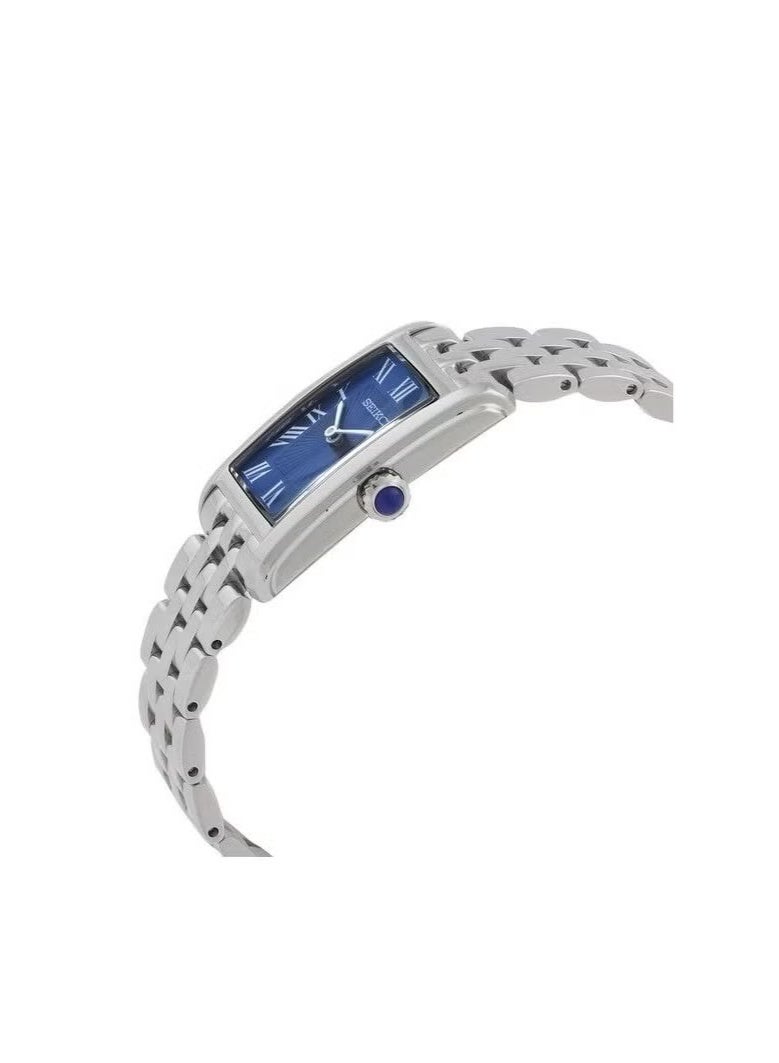 سيكو مجموعة SWR085P1 الأساسية - علبة من الفولاذ المقاوم للصدأ مقاس 22.2 مم، مينا رومانية زرقاء، فضية - Image 3