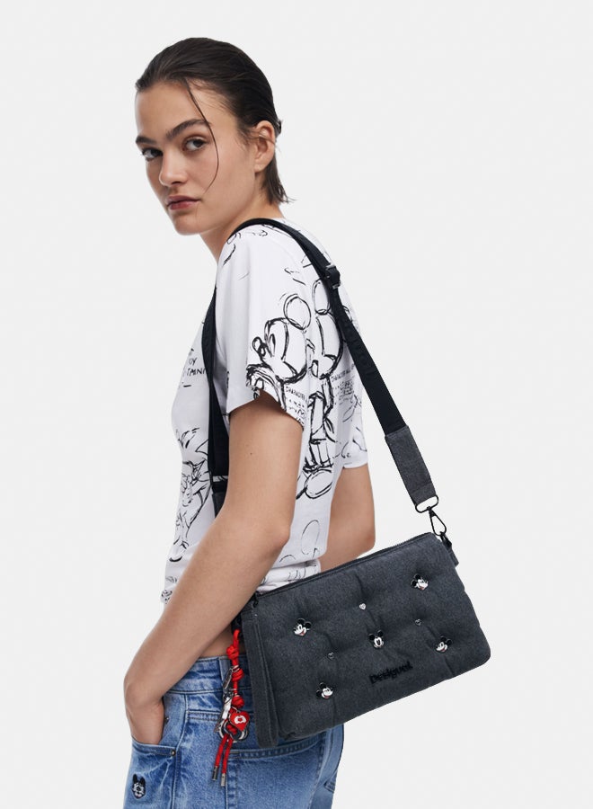 DESIGUAL Medium Mickey™ denim crossbody bag - Image 1