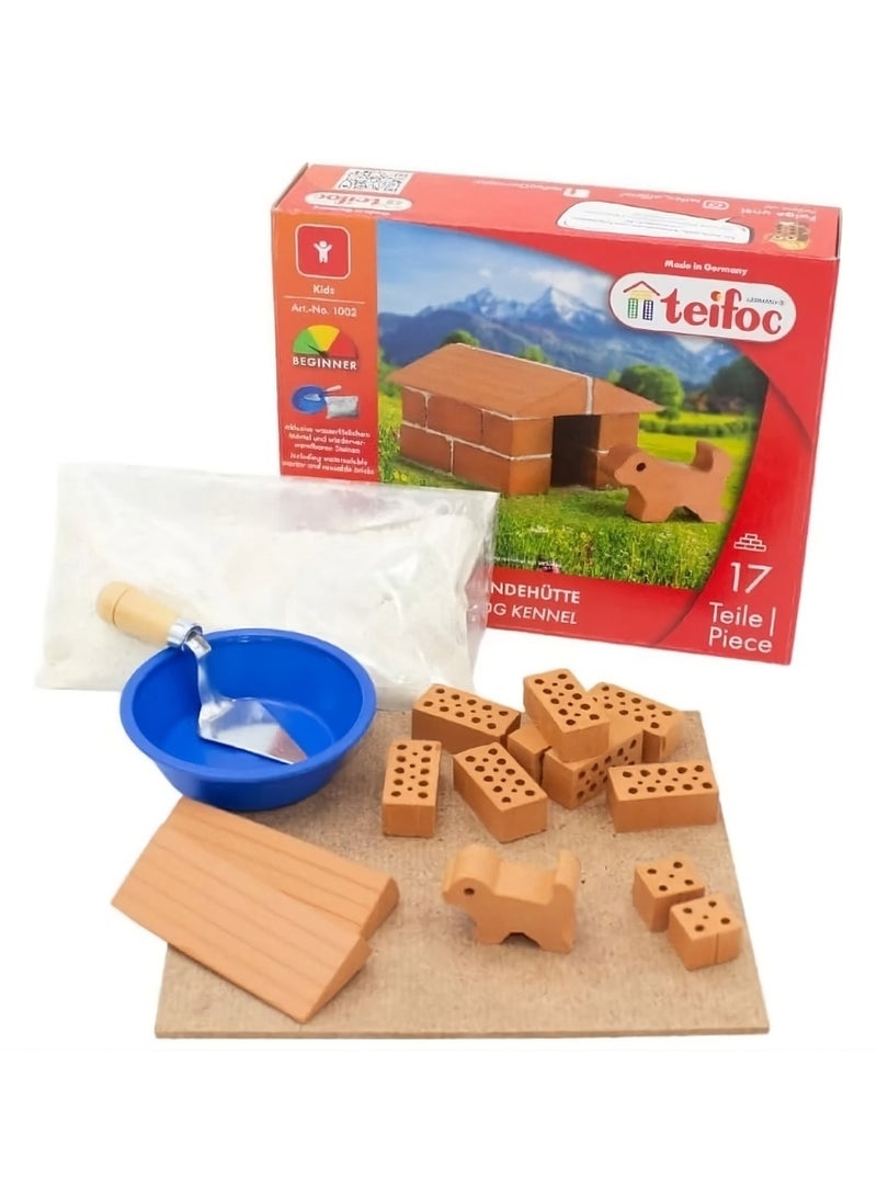 Brick Construction Toy Set - Teifoc 1002 - Dog Kennel Includes Puppy Made Of Clay - 6+ Years - 17pcs - pzsku/ZD083FDE5C45C771DE7AAZ/45/_/1739528627/4f3bde33-cf9a-4479-a7c0-090d37693ab5